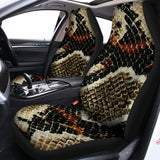 Brown And Black Snakeskin Print Universal Fit Car Seat Covers 102422