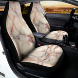 Brown Beige Marble Print Universal Fit Car Seat Covers 102422