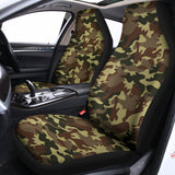 Brown Camouflage Print Universal Fit Car Seat Covers 102422