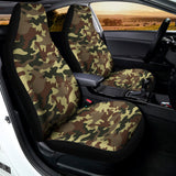 Brown Camouflage Print Universal Fit Car Seat Covers 102422