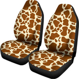 Brown Cow Print Universal Fit Car Seat Covers 102422