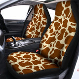 Brown Cow Print Universal Fit Car Seat Covers 102422