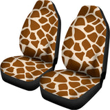 Brown Giraffe Pattern Print Universal Fit Car Seat Covers 102422
