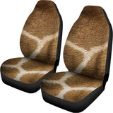 Brown Giraffe Print Universal Fit Car Seat Covers 102422