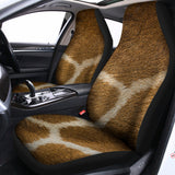 Brown Giraffe Print Universal Fit Car Seat Covers 102422