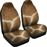 Brown Giraffe Print Universal Fit Car Seat Covers 102422