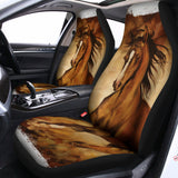 Brown Horse Painting Print Universal Fit Car Seat Covers 102422