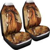 Brown Horse Painting Print Universal Fit Car Seat Covers 102422