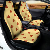 Brown Poop Pattern Print Universal Fit Car Seat Covers 102422