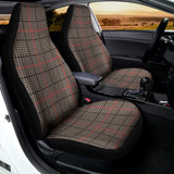 Brown Prince of Wales Check Print Universal Fit Car Seat Covers 102422