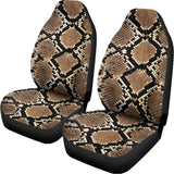 Brown Python Snakeskin Print Universal Fit Car Seat Covers 102422