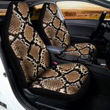 Brown Python Snakeskin Print Universal Fit Car Seat Covers 102422