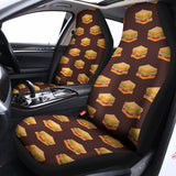 Brown Sandwiches Pattern Print Universal Fit Car Seat Covers 102422