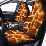 Brown Watercolor Giraffe Pattern Print Universal Fit Car Seat Covers 102422