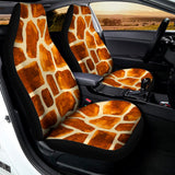 Brown Watercolor Giraffe Pattern Print Universal Fit Car Seat Covers 102422