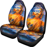 Buddha Statue Mandala Print Universal Fit Car Seat Covers 102422