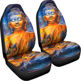 Buddha Statue Mandala Print Universal Fit Car Seat Covers 102422