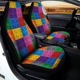 Building Blocks Toy Pattern Print Universal Fit Car Seat Covers 102422