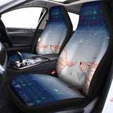 Bull And Bear Stock Market Print Universal Fit Car Seat Covers 102422
