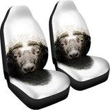 Bull Portrait Print Universal Fit Car Seat Covers 102422