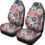 Bullseye Target Pattern Print Universal Fit Car Seat Covers 102422