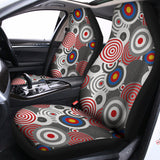 Bullseye Target Pattern Print Universal Fit Car Seat Covers 102422