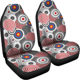 Bullseye Target Pattern Print Universal Fit Car Seat Covers 102422