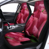 Burgundy Alstroemeria Print Universal Fit Car Seat Covers 102422