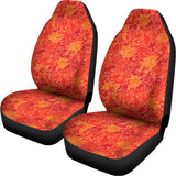 Burning Japanese Flame Pattern Print Universal Fit Car Seat Covers 102422
