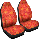 Burning Japanese Flame Pattern Print Universal Fit Car Seat Covers 102422