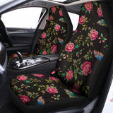 Butterfly And Flower Pattern Print Universal Fit Car Seat Covers 102422