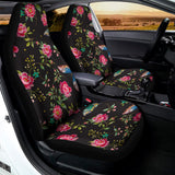 Butterfly And Flower Pattern Print Universal Fit Car Seat Covers 102422