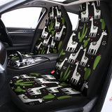Cactus And Llama Pattern Print Universal Fit Car Seat Covers 102422