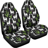 Cactus And Llama Pattern Print Universal Fit Car Seat Covers 102422