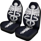 Caduceus Symbol Of Medicine Print Universal Fit Car Seat Covers 102422