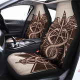 Caduceus Symbol Print Universal Fit Car Seat Covers 102422
