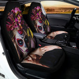 Calavera Girl Day of The Dead Print Universal Fit Car Seat Covers 102422