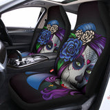 Calavera Girl Dia De Los Muertos Print Universal Fit Car Seat Covers 102422