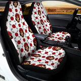 Calavera Girl Skull Pattern Print Universal Fit Car Seat Covers 102422