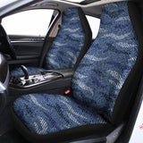 Camo Denim Jeans Pattern Print Universal Fit Car Seat Covers 102422