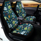Camping Equipment Pattern Print Universal Fit Car Seat Covers 102422