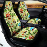 Camping Picnic Pattern Print Universal Fit Car Seat Covers 102422