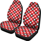Canada Maple Leaf Pattern Print Universal Fit Car Seat Covers 102422