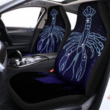 Cancer Constellation Print Universal Fit Car Seat Covers 102422