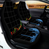 Candlestick Stock Graph Chart Print Universal Fit Car Seat Covers 102422