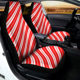 Candy Cane Stripes Pattern Print Universal Fit Car Seat Covers 102422