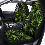 Cannabis Leaves Pattern Print Universal Fit Car Seat Covers 102422