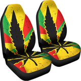 Cannabis Rasta Print Universal Fit Car Seat Covers 102422