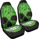 Cannabis Skull Print Universal Fit Car Seat Covers 102422