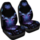 Capricorn And Astrological Signs Print Universal Fit Car Seat Covers 102422